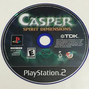PS2 Casper Spirit Dimensions (Sony PlayStation 2, 2001) Tested Disc Only